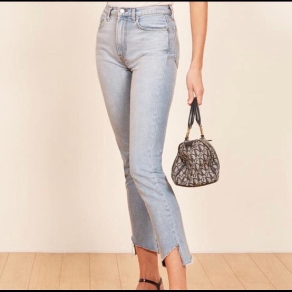 Reformation Julia High Waist Cropped Jeans